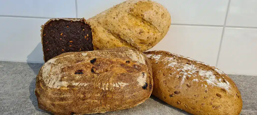 fyra olika bröd